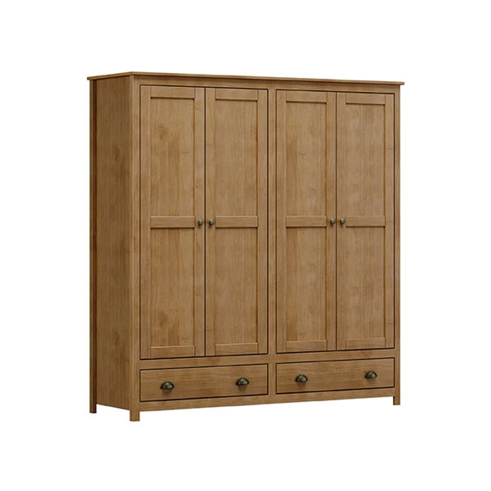 ROPERO 4 PUERTAS 2 CAJONES TOPAZIO 9105FN FINESTRA FREIJO