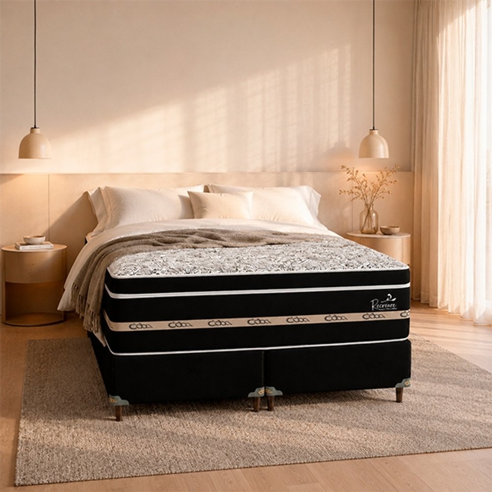 SOMIER RECREARE S EURO 180 BA+CO ABBA NEGRO|AMARILLO