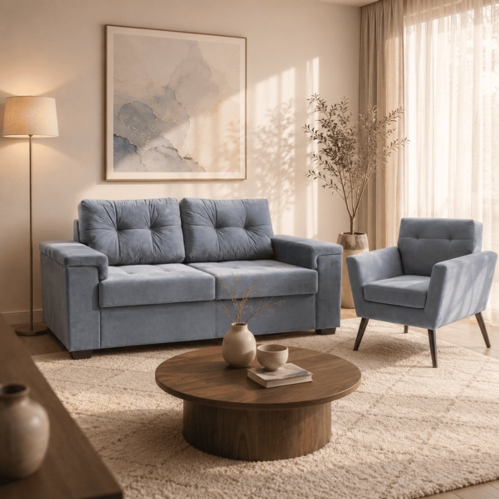 SOFA EXCLUSIVO TRES + POLTRONA ABBA 593