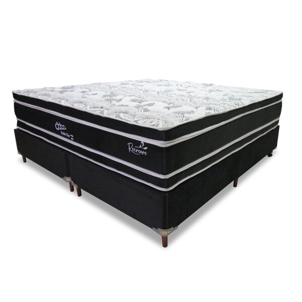 SOMIER RECREARE DOBLE FAZ 200 BA+CO ABBA NEGRO