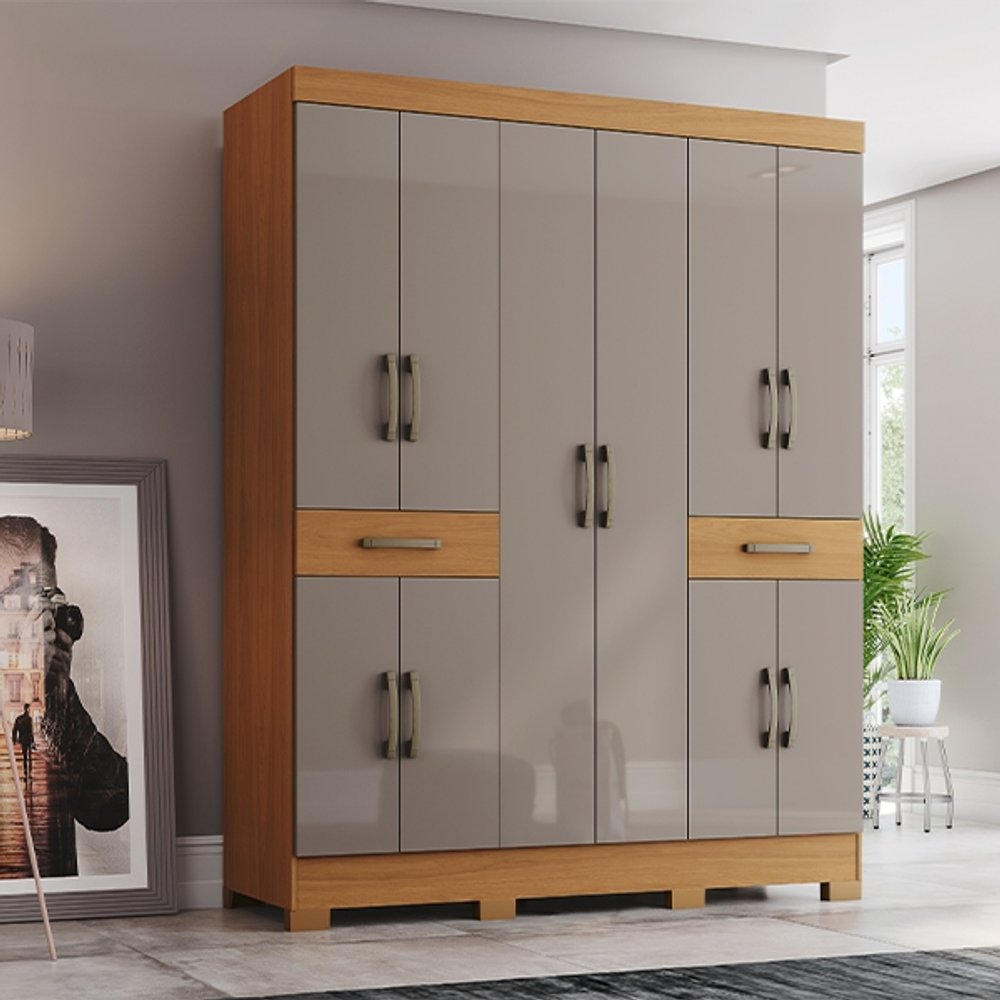 ROPERO 10 PUERTAS 2 CAJONES B384 HENN CINAMOMO|AVELA