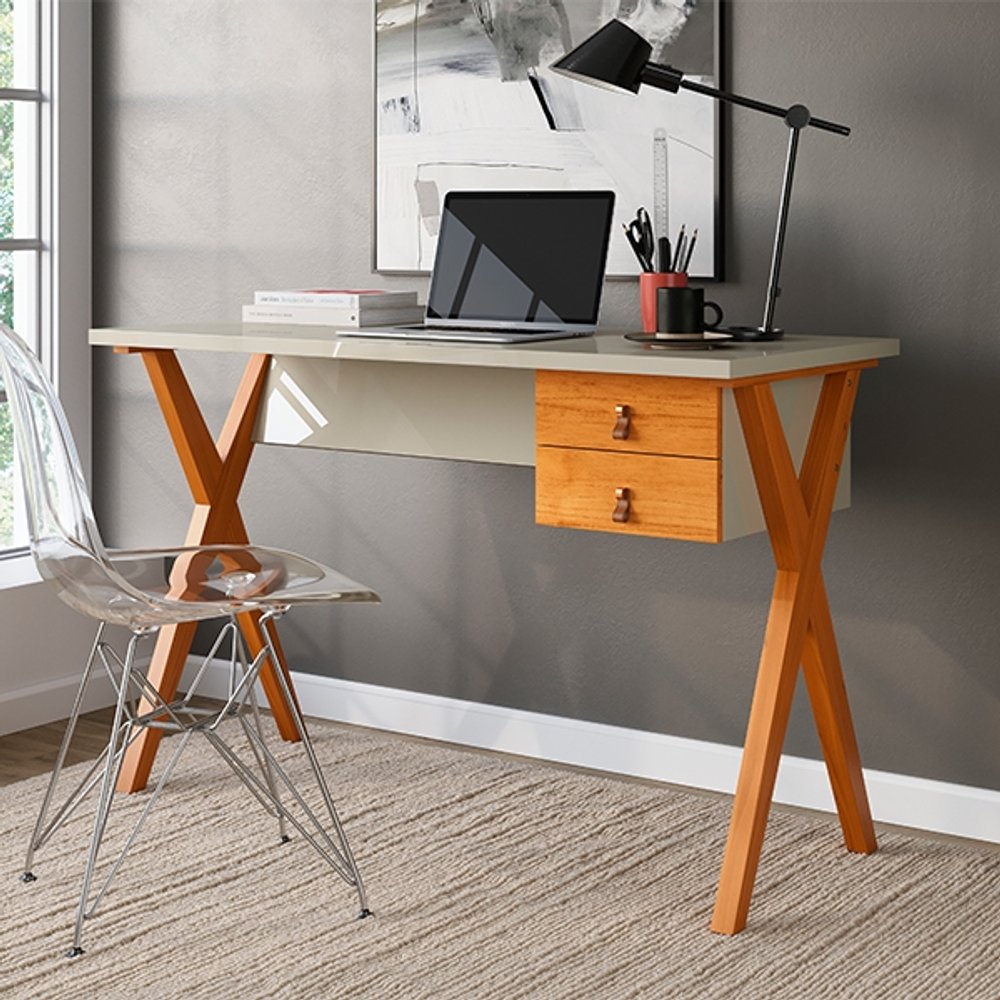 MESA ESCRITORIO 1200 MALTA PATRIMAR OFF WHITE|CINAMOMO