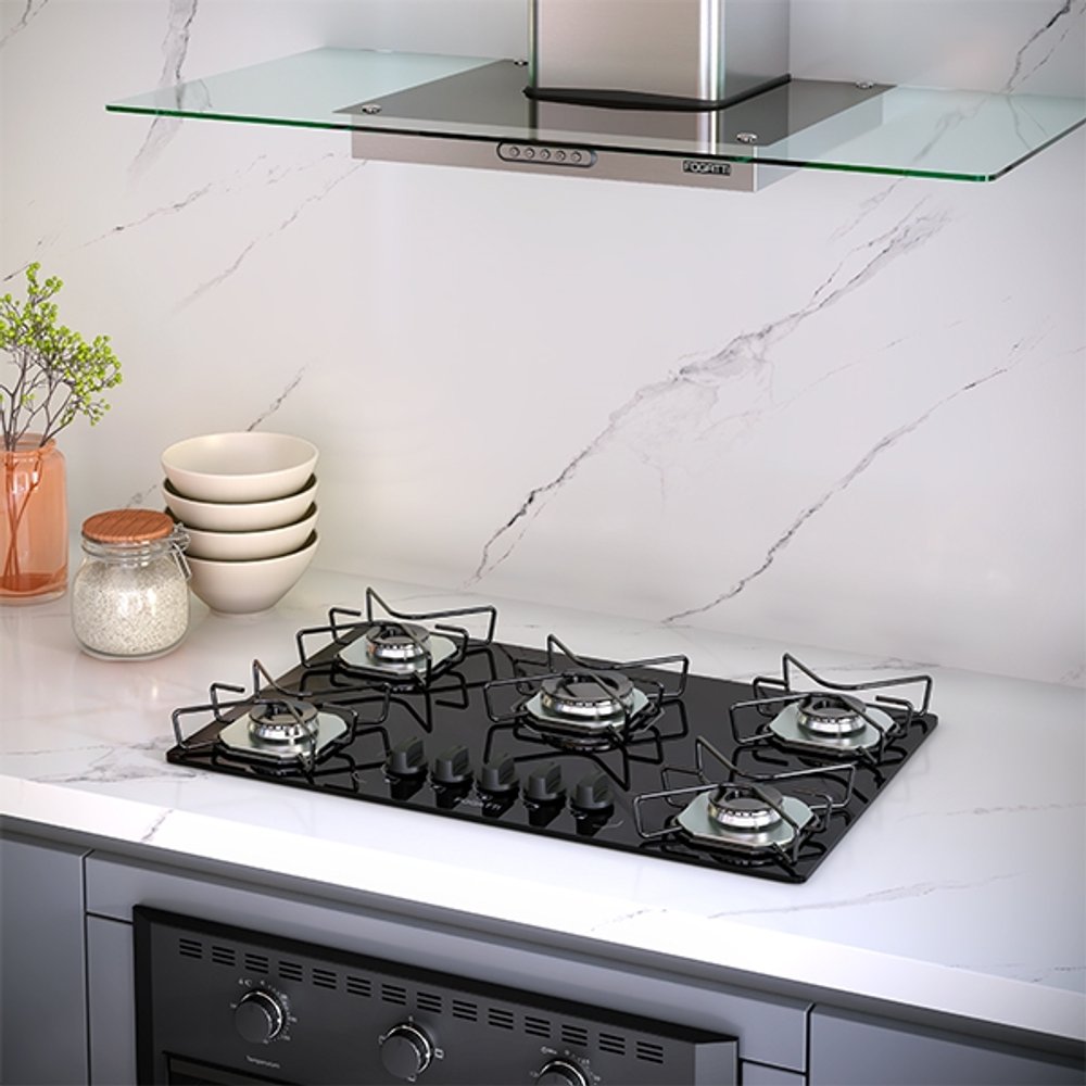 COOKTOP 5H ORI MESA VIDRIO FOGATI INOX