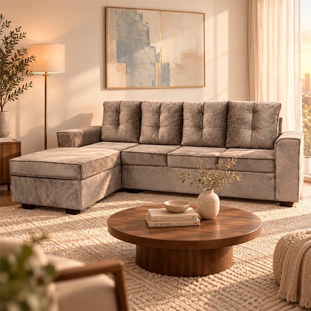 SOFA ONIX TRES LUGARES + CHAISE ABBA 860