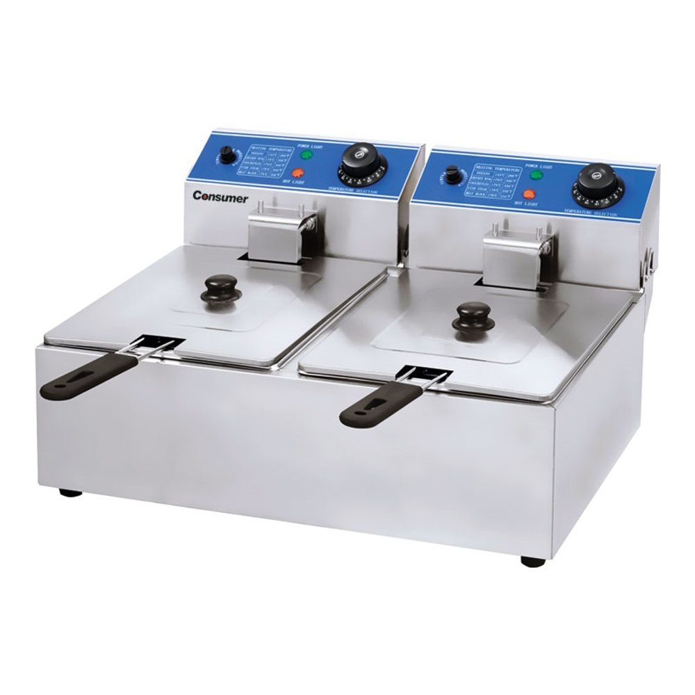 FREIDORA ELECTRICA 2 TANQUES 12 LTS