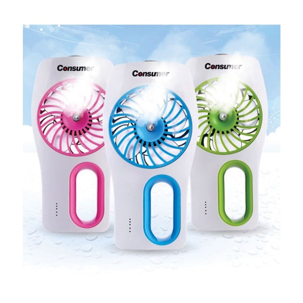 MINI VENTILADOR HUMIDIFICADOR-AZUL