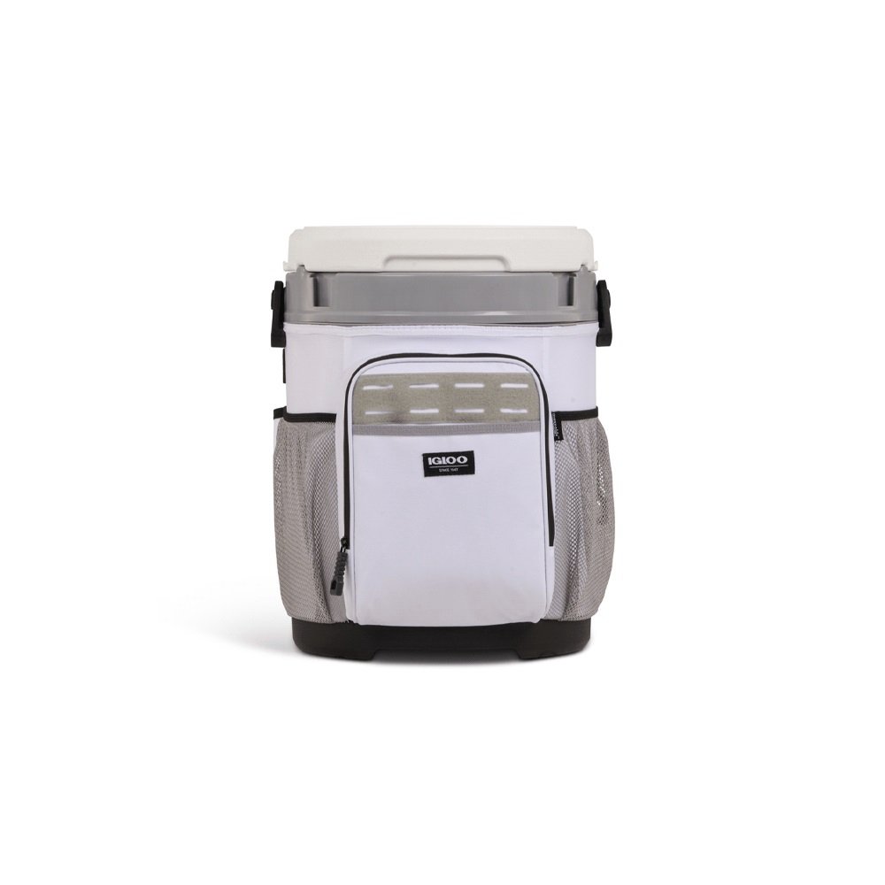 CONSERVADORA IGLOO 19 LITROS BUCKET BLANCO 63551 CON PORTACAÑAS DE PESCAR