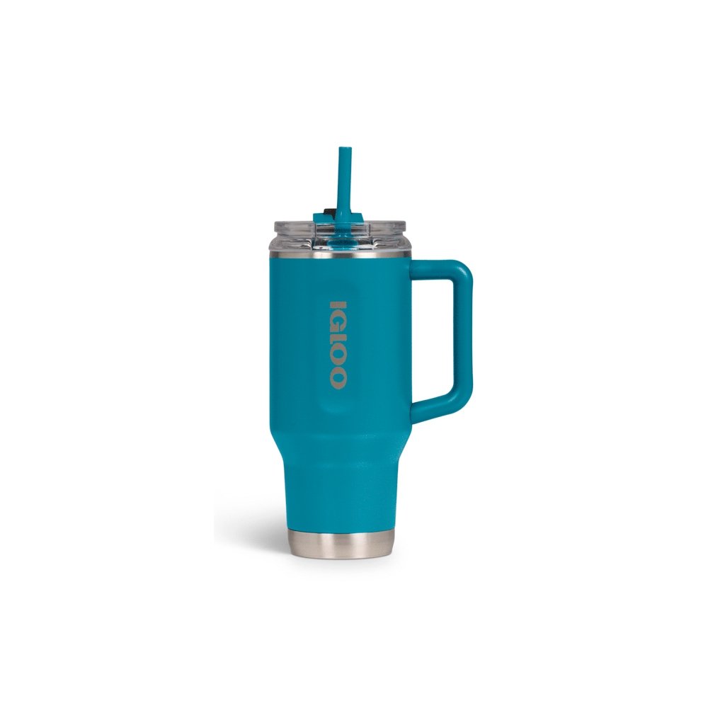 VASO TERMICO IGLOO 950ML  AZUL MODERNO  C/PAJITA 71223