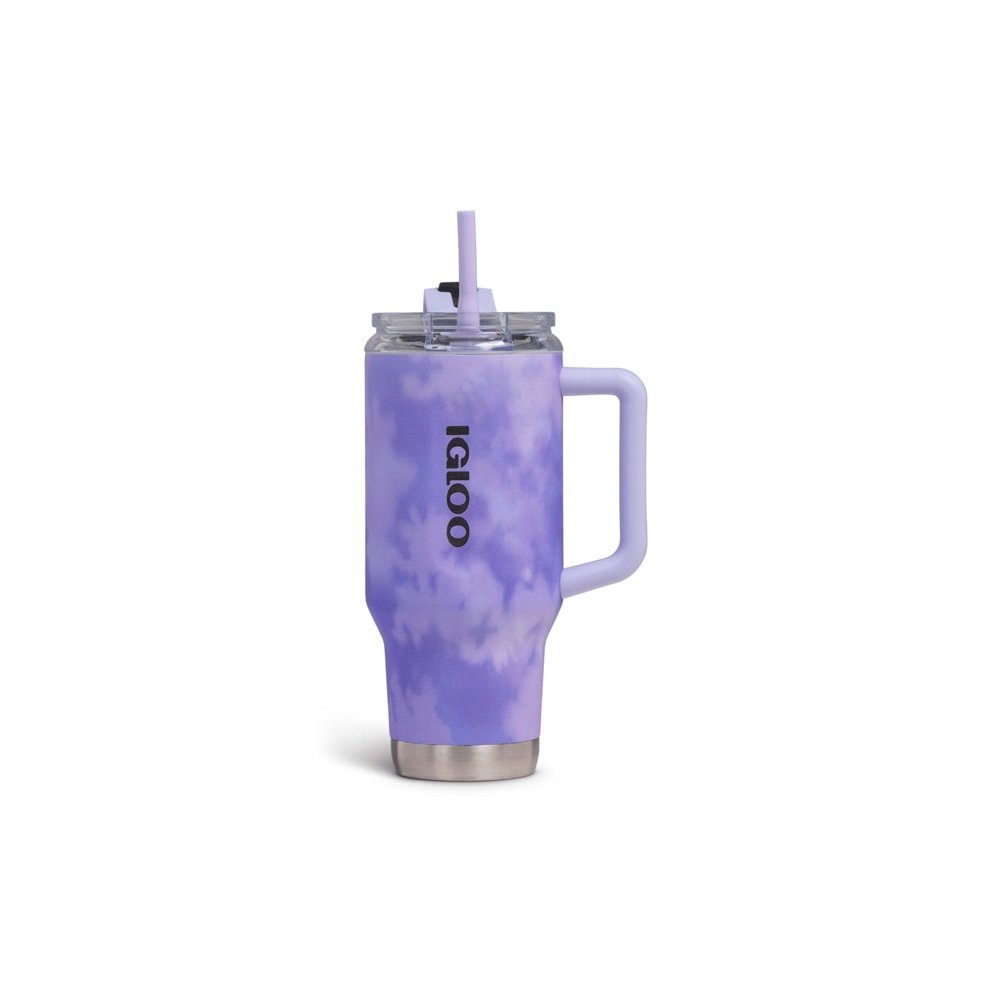 VASO TERMICO IGLOO 950ML ICE DYE LILA  C/PAJITA 71310