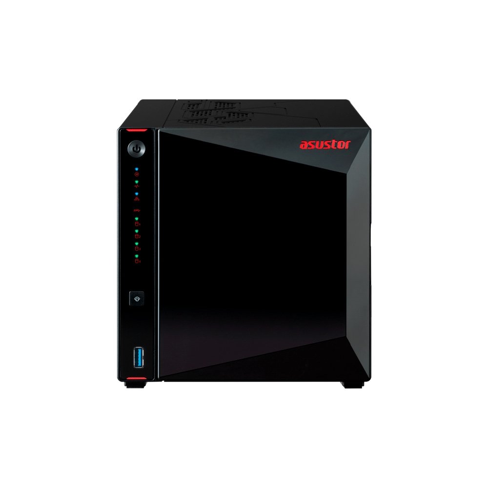 ALMACENAMIENTO NAS ASUSTOR AS5404T QC2.0/4BAY/4GB/2X2.5-GBLAN/HDMI/3USB3.2/HD35/H25