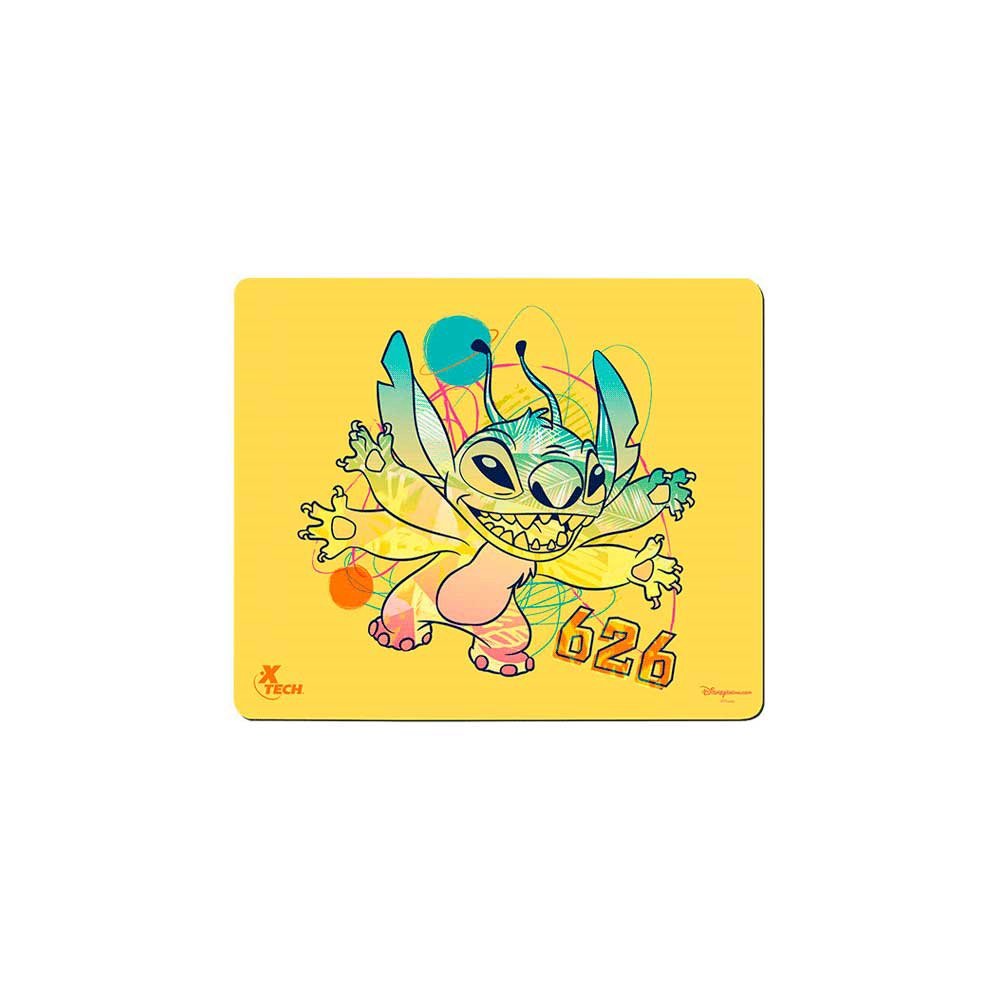 MOUSE PAD XTECH XTA-D100ST-YL 22X18X0.2CM STITCH AMARILLO