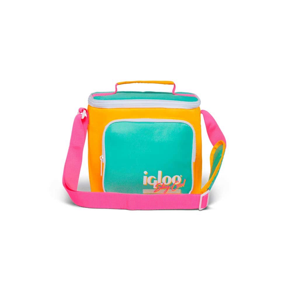 BOLSA TERMICA IGLOO 9 LATAS VERTICAL LUNCH RETRO AMARILLO 66061