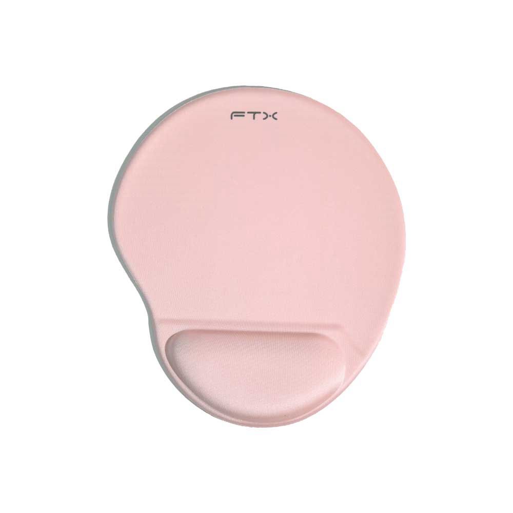 MOUSE PAD FTXMPG01-PK 31X27CM CON APOYO DE MUÑECA EN GEL ROSA