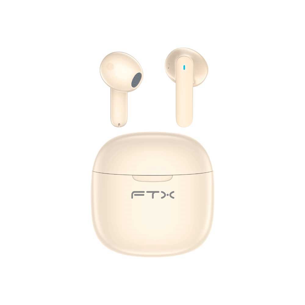 AURICULAR CON MICROFONO FTX E68-BG BT/MIC/ENC/TOUCH/IPX6 BEIGE