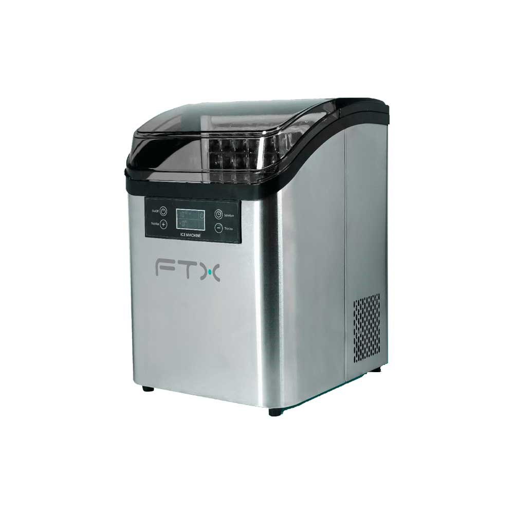 FABRICADORA DE HIELO FTX 180W 220V 2.5L/20KG ACERO INOXIDABLE IM-08