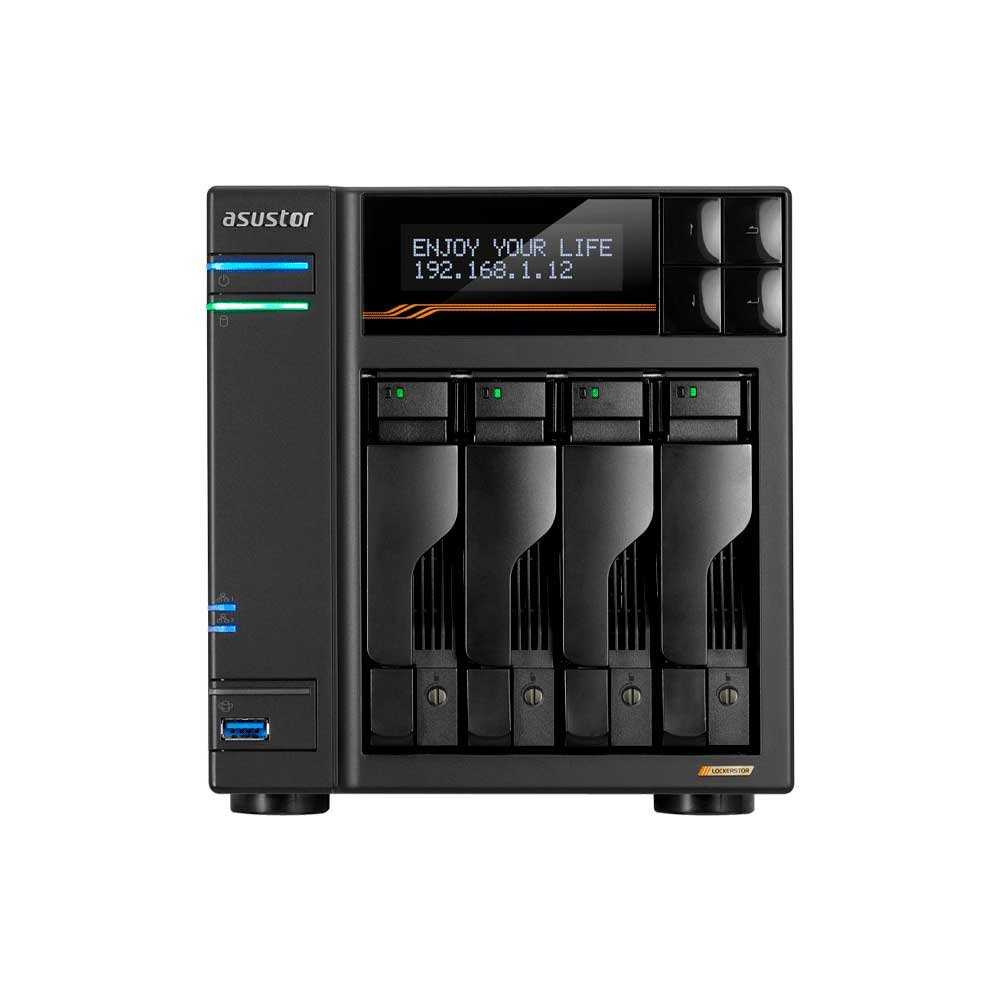 ALMACENAMIENTO NAS ASUSTOR AS6804T QC 2.3/4BAY/16G/4-GBLAN/4 M.2/2USB4/3 USB3.2