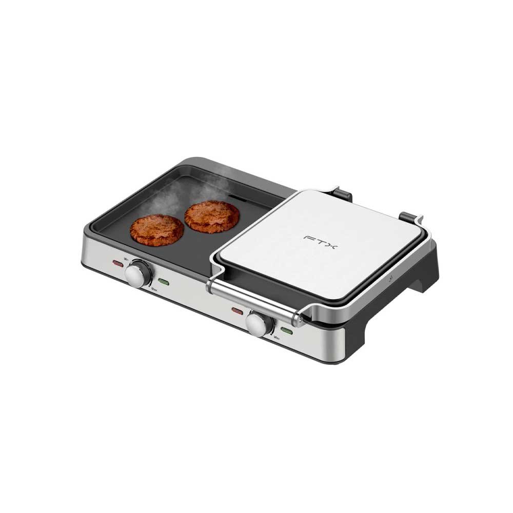 PARRILLA ELECTRICA FTX 2100W 220V GRILL 2 EN 1 EG2-718