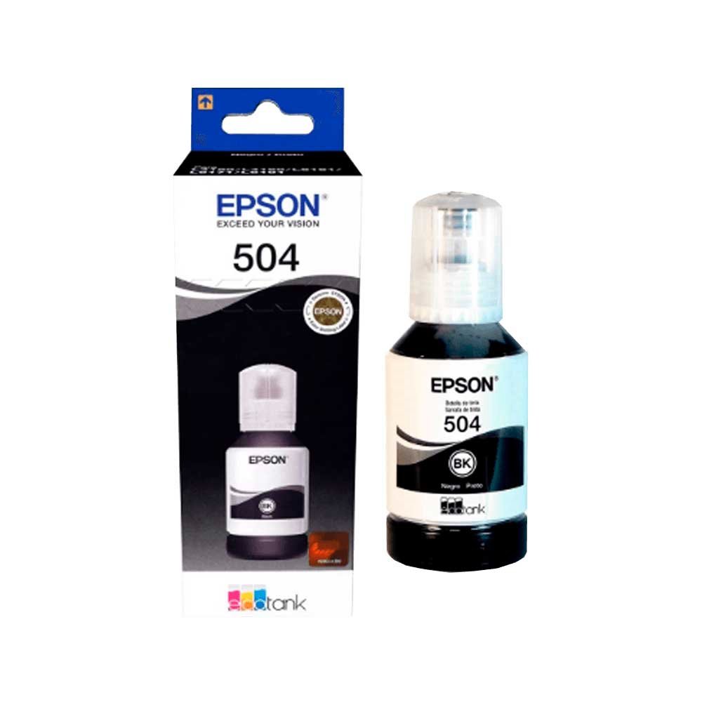 TINTA EPSON T504 120 NEGRO L41XX/L42XX/L61XX T504120-AL 127ML