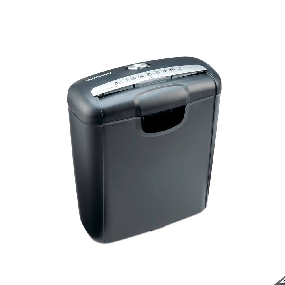 TRITURADORA DE PAPEL MULTILASER OF010EUR 220V 6 HOJAS/10L/NEGRO