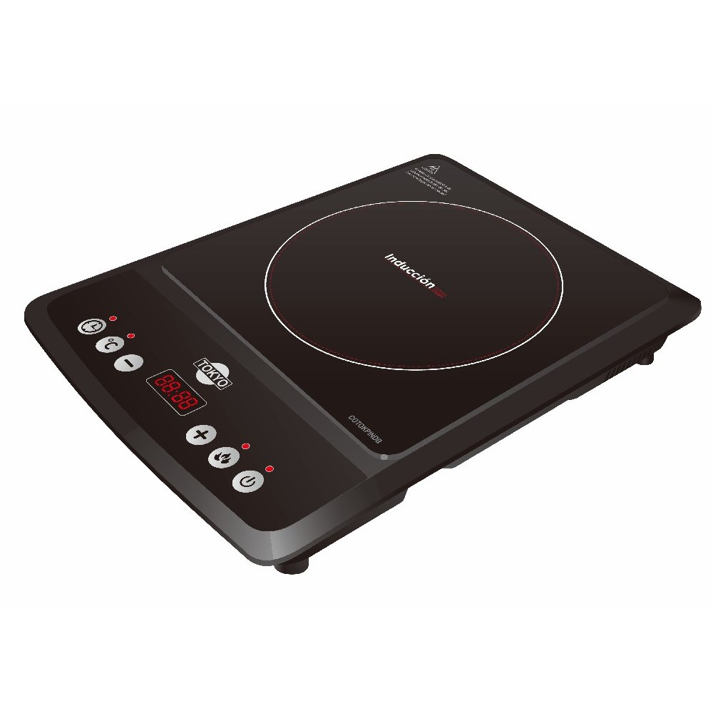 PLACA A INDUCCION TOKYO C/ OLLA 2000W CONTROL DIGITAL C/TIMER + FUNCIONES PROG