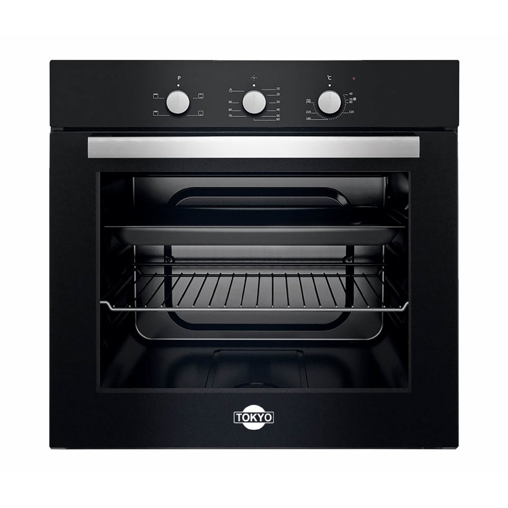 HORNO ELEC EMPOTRABLE TOKYO ZARA 60L BLACK CON CONVECTOR