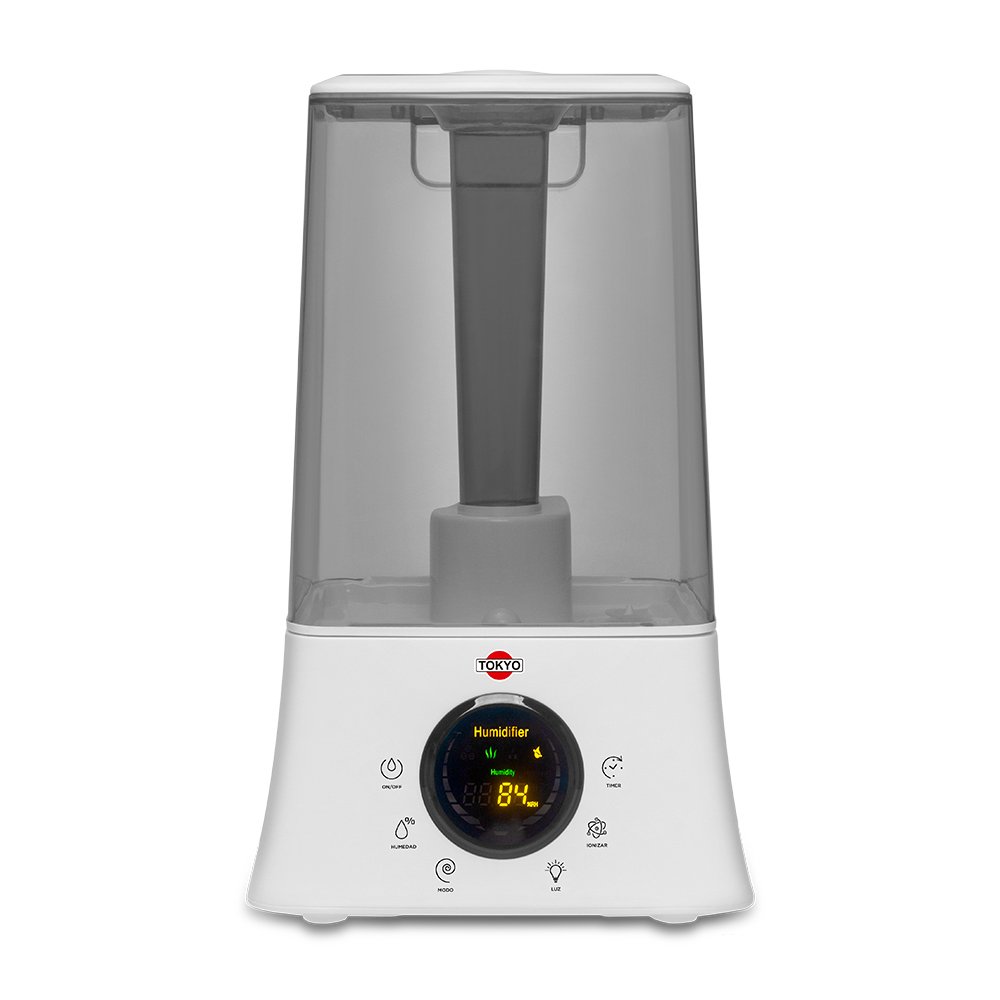 HUMIDIFICADOR DIGITAL TOKYO 3en1 IONIZA, PURIFICA Y AROMATIZA 4.5Lts INDICADOR L