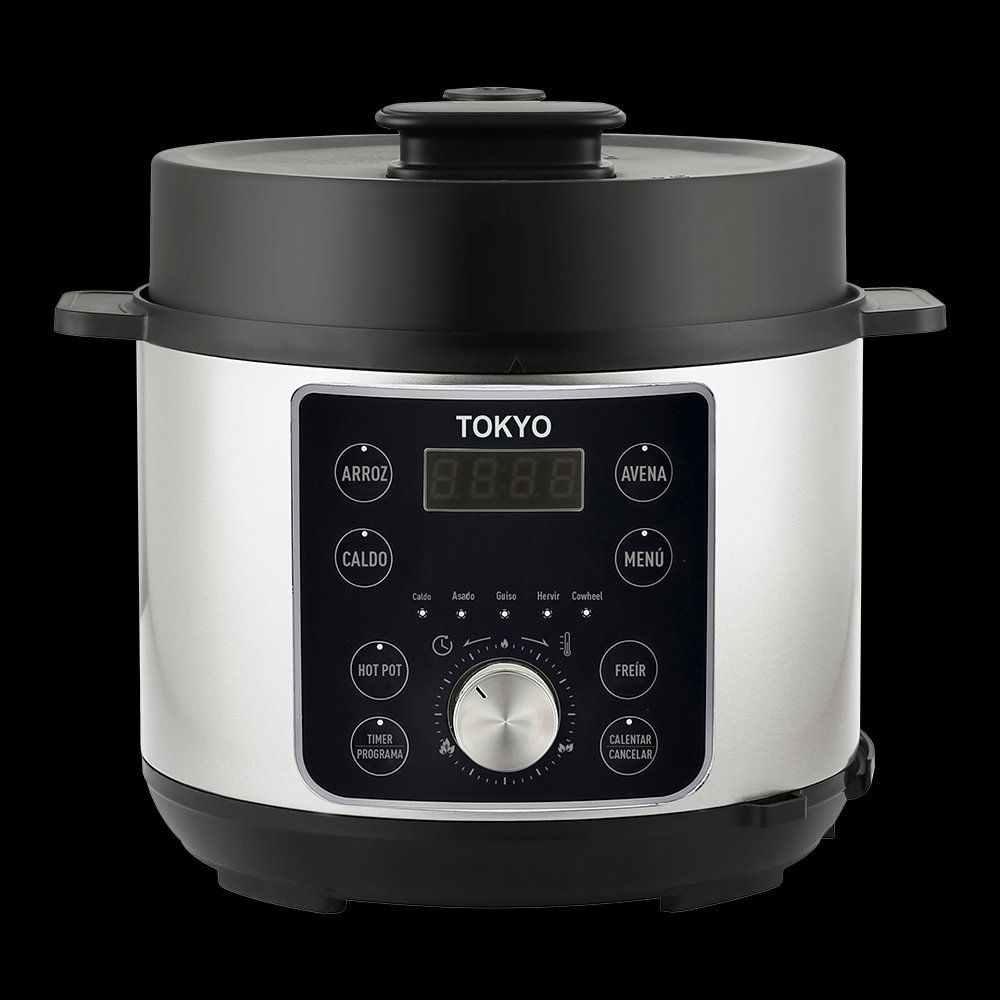OLLA MULTIFUNCION Y ARROCERA A PRESION 6LTS TOKYO CONTROL MECANICO 1000W