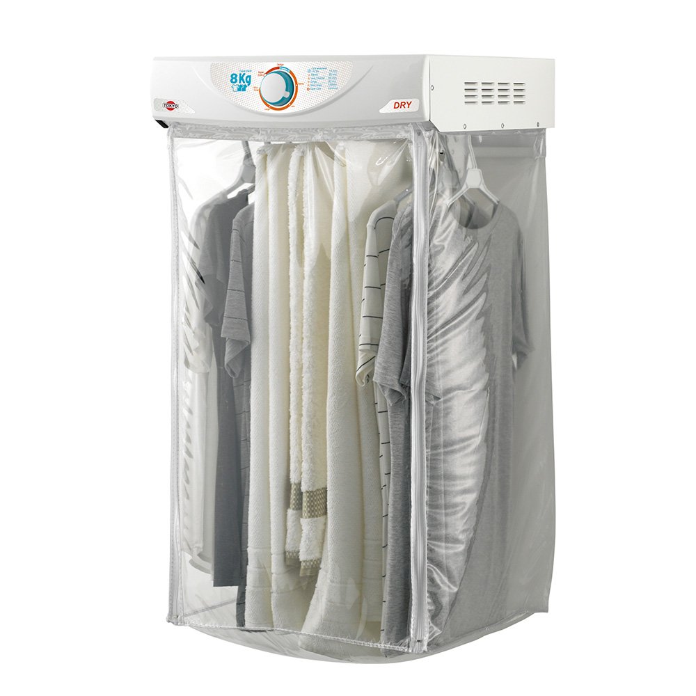 SECARROPAS COLGANTE TOKYO DRY 8KGS CON 9 ESPACIOS PARA COLGAR 65°C + ANTIARRUGAS