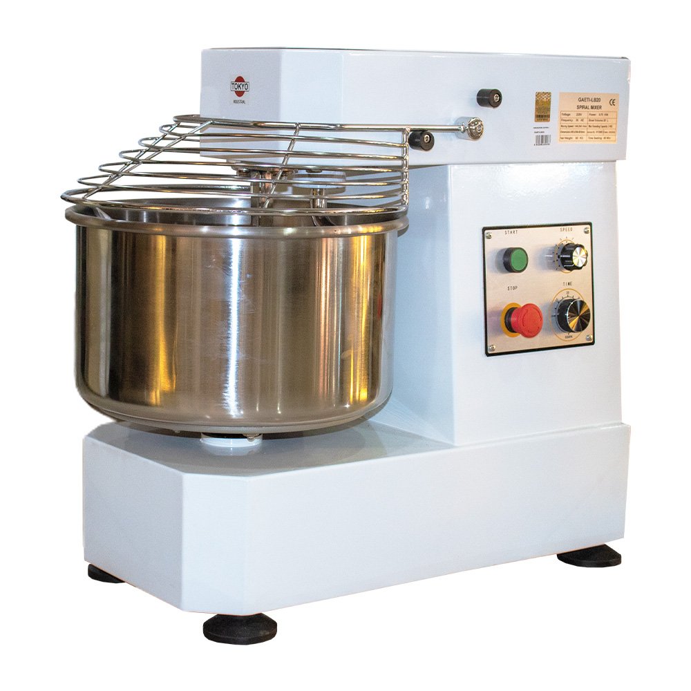 AMASADORA ESPIRAL TOKYO INDUSTRIAL CAP AMASADO 8KG DE HARINA O 13 KGS DE  MASA 0.75KW 220V