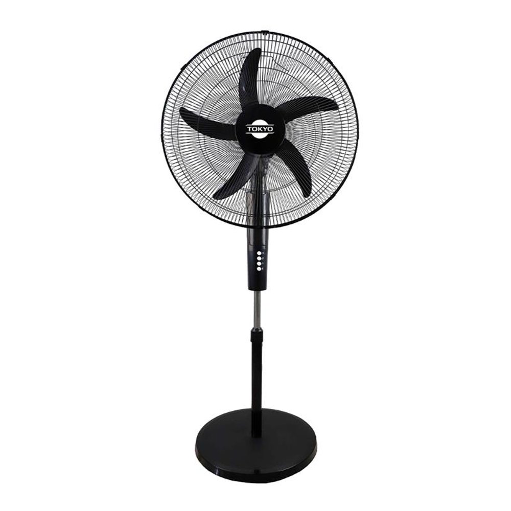 VENTILADOR DE PIE TOKYO  FS20 20" NEGRO 3 VEL BASE REDONDA