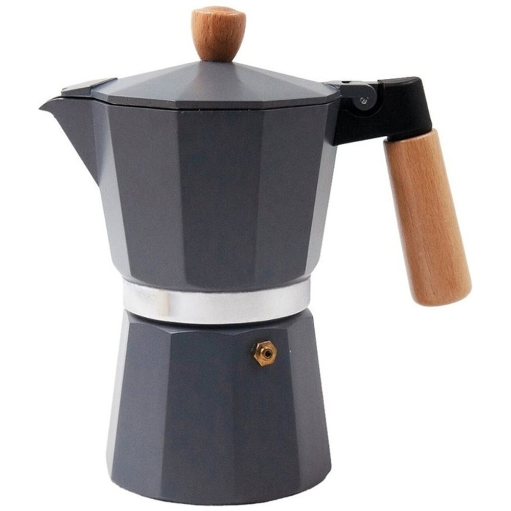 CAFETERA ITAL. ALUMIN 300ML 6T GRIS  M/MAD VARENNA