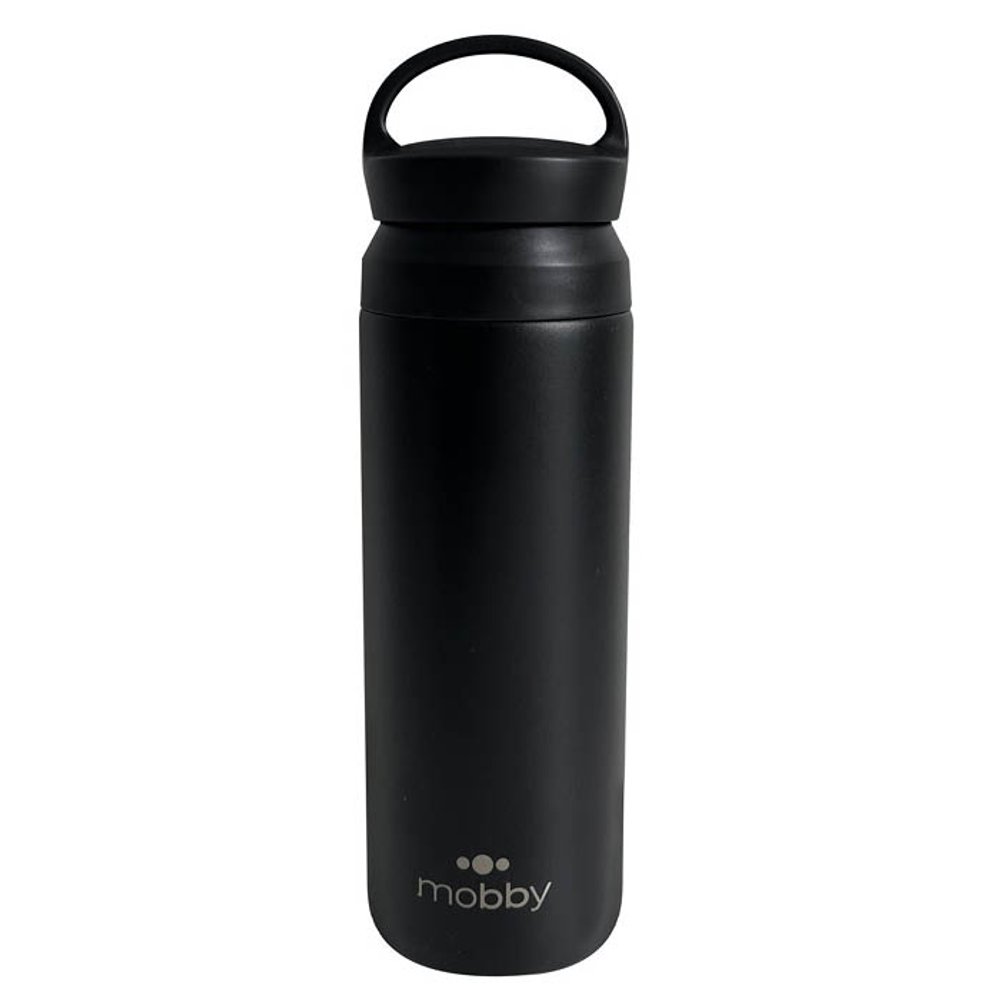BOTELLA DEPORTIVA 500ML C/FILTRO NEGRO MOBBY