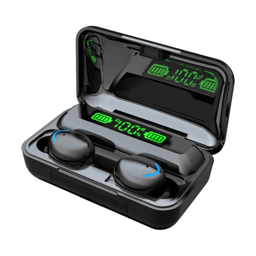 AURICULAR TWS CON ESTUCHE CARGADOR KAB-621 NEGRO