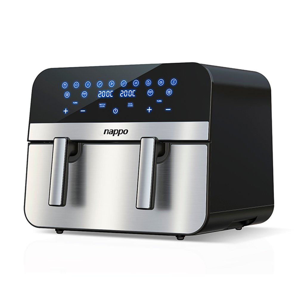 FREIDORA DIGITAL NAPPO SIN ACEITE DOBLE NUTRIFRYER 11L NEF-248