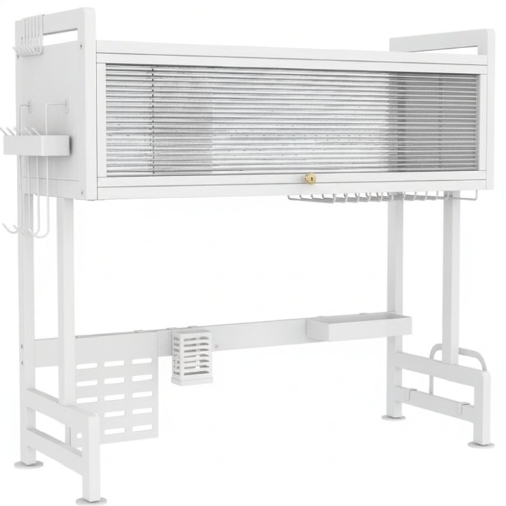 ESCURRIDOR DE VAJILLA DECOTEAM TRIPLE BLANCO DCE-027 65*28*80