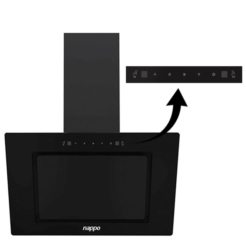 CAMPANA EXTRACTORA VERTICAL 60CM NAPPO NEE-370