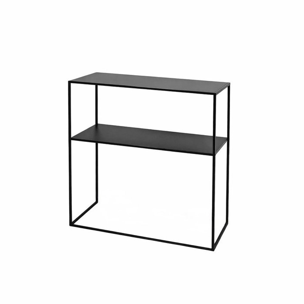 MESA 2 NIVELES 78X27X78CM METAL NEGRO