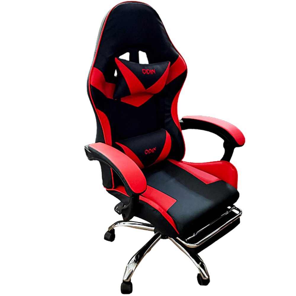 SILLA GAMER EMPOLI CON REPOSAPIE EM-G01 ROJA ODIN
