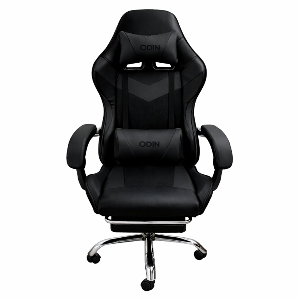 SILLA GAMER EMPOLI CON REPOSAPIE EM-G01 NEGRA ODIN