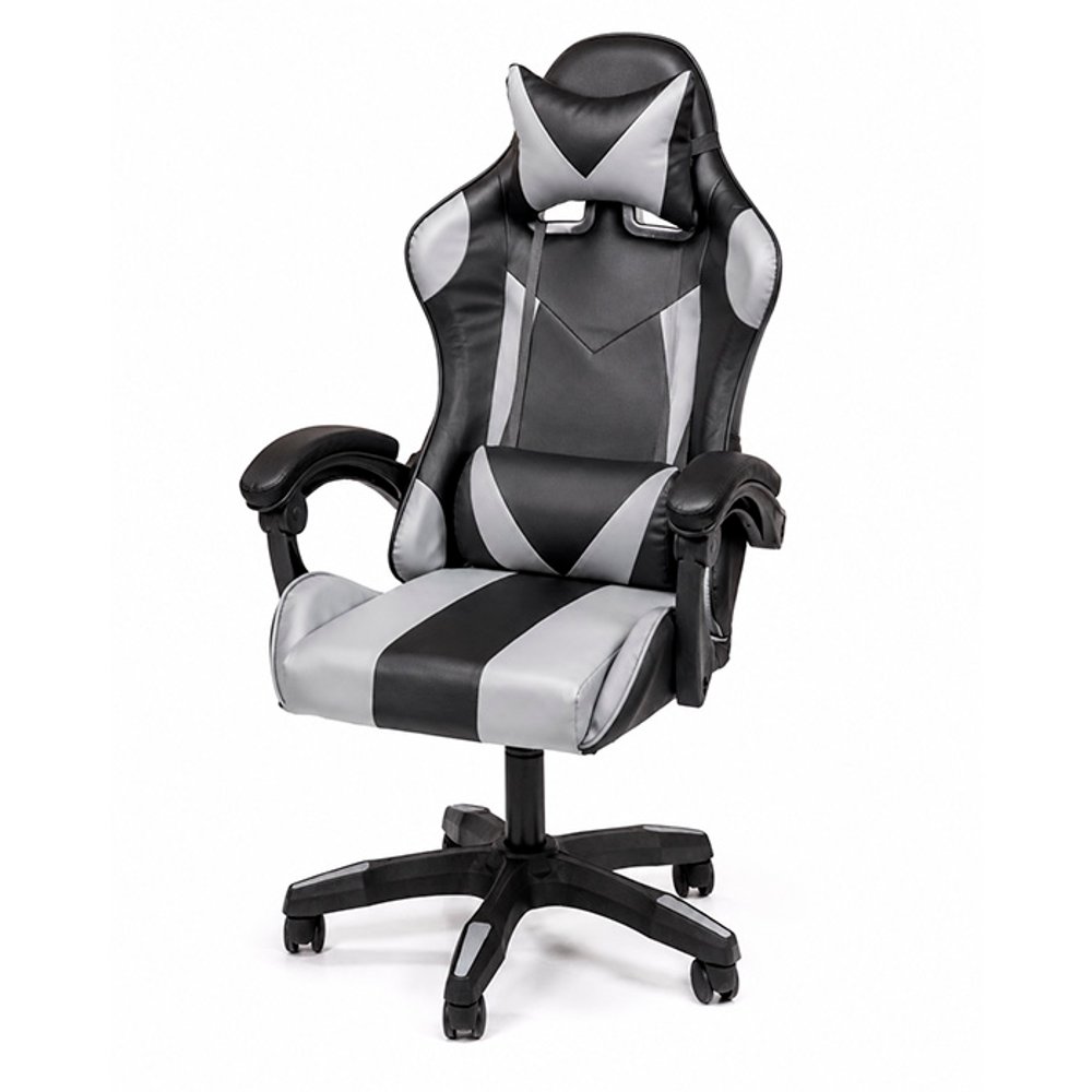 SILLA GAMER PANTHER LEVEL NEGRO CON GRIS