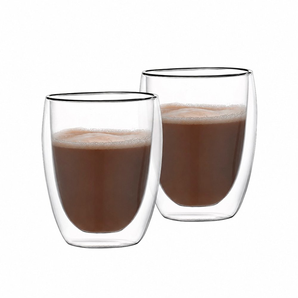 SET 2 VASOS DOBLE PARED 350ML BOROSILICATO VARENNA